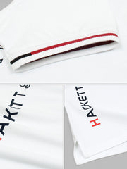 Men Side Logo White Polo Shirt