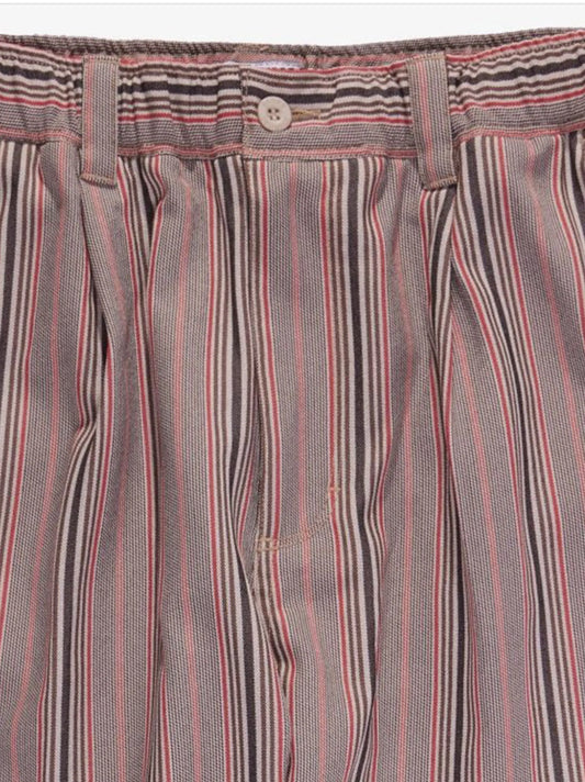 Men Multi Bank Journal Supply Stripe Cotton Trouser