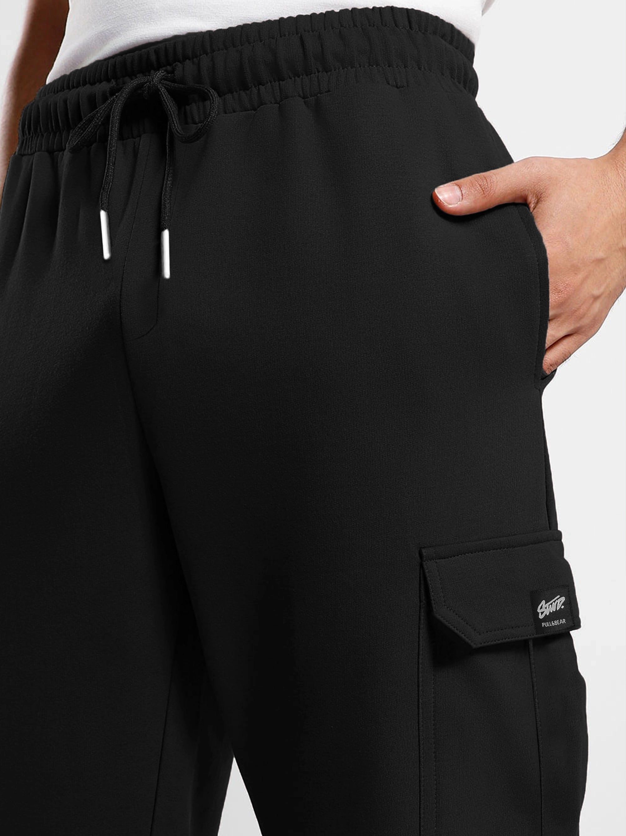Men's Black 6-Pocket Trouser