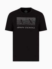 Men's Black Regular-Fit Box A|X Logo T-Shirt