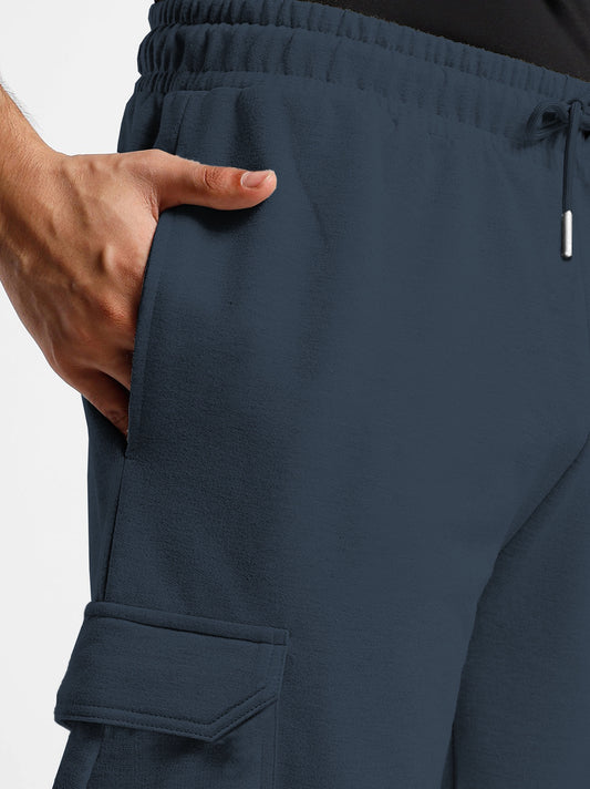 Men's Blue Gray 5-Pocket Trouser