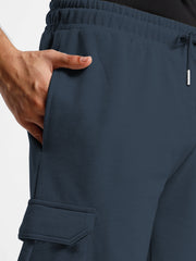 Men's Blue Gray 5-Pocket Trouser