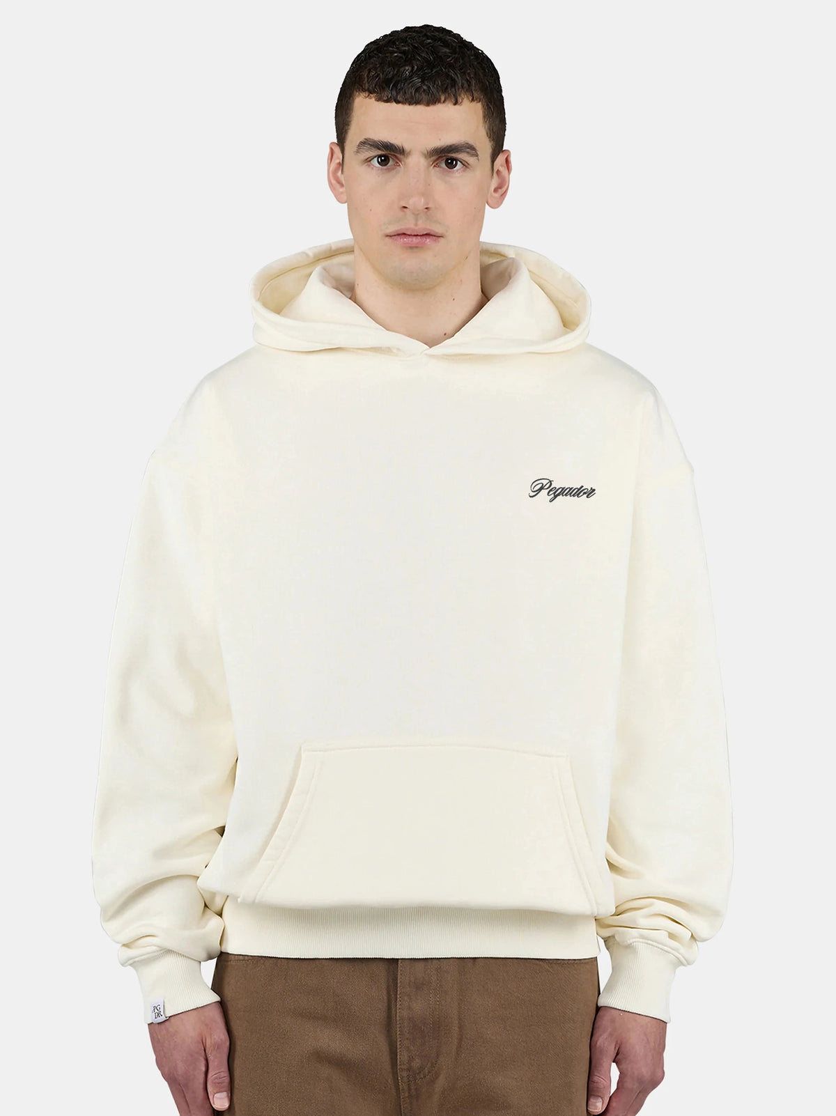 Men's Chest Colne Logo Hoodie - Skin