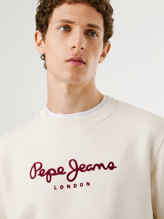 Men's Chest Logo Sweatshirt - Skin