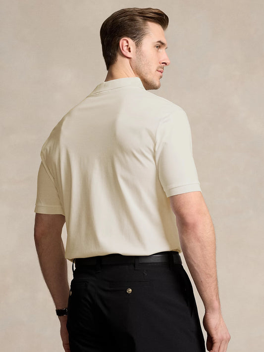 Men's Colourful Embroidery Logo Skin Polo Shirt