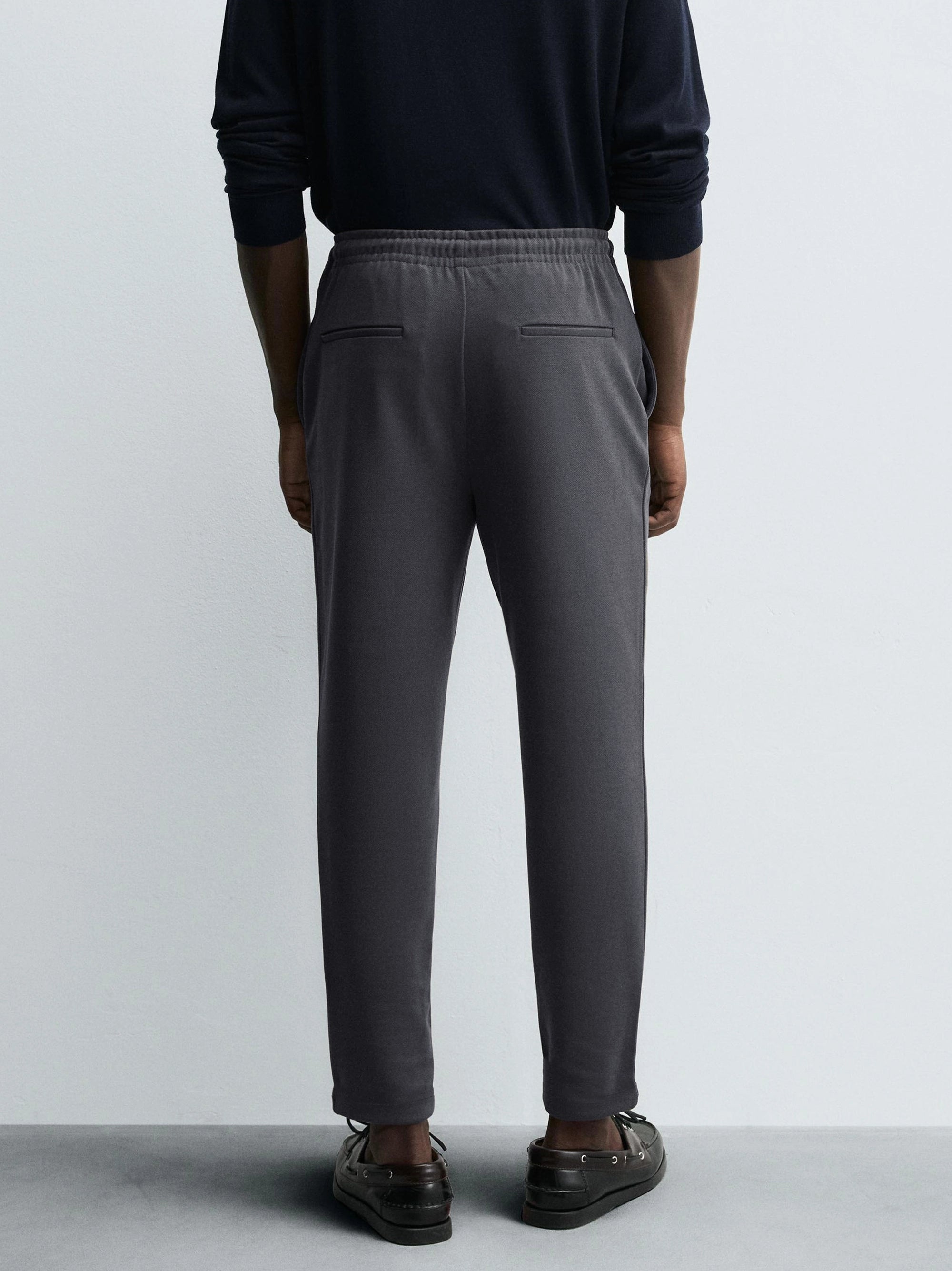 Men's Dark Gray Easy Care Jogger Trouser