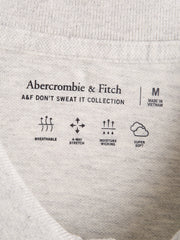 Men's Fitch icon Logo Tipped Pique Gray Polo