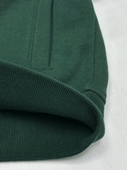 Men's Fleece Green Baseball Jacket