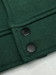 Men's Fleece Green Baseball Jacket