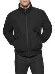 Men's Flex Performance Zip-front Bomber Jacket - Black
