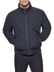 Men's Flex Performance Zip-front Bomber Jacket - Navy Blue