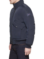 Men's Flex Performance Zip-front Bomber Jacket - Navy Blue