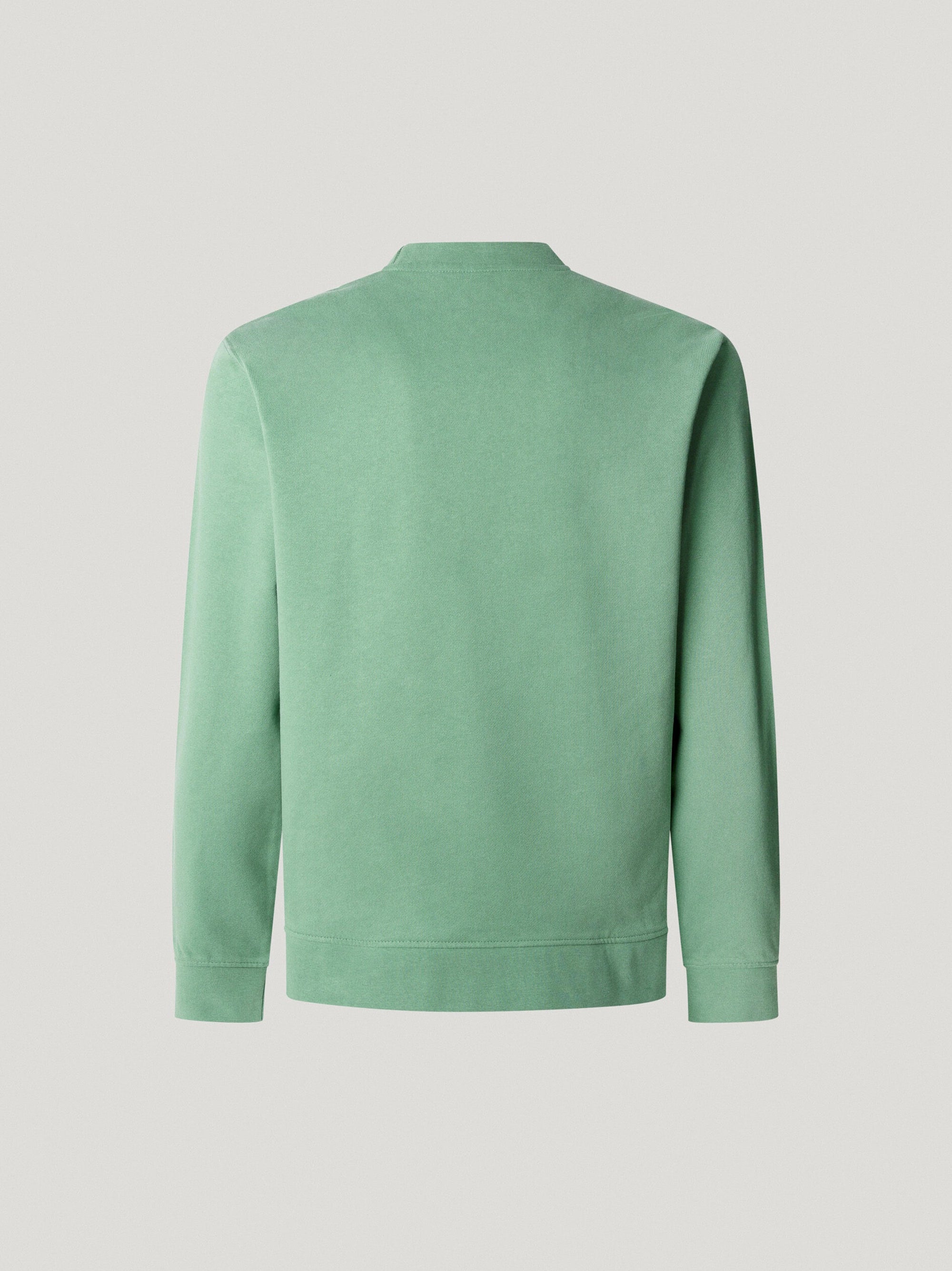 Men's Light Green Crew Neck Sweatshirt