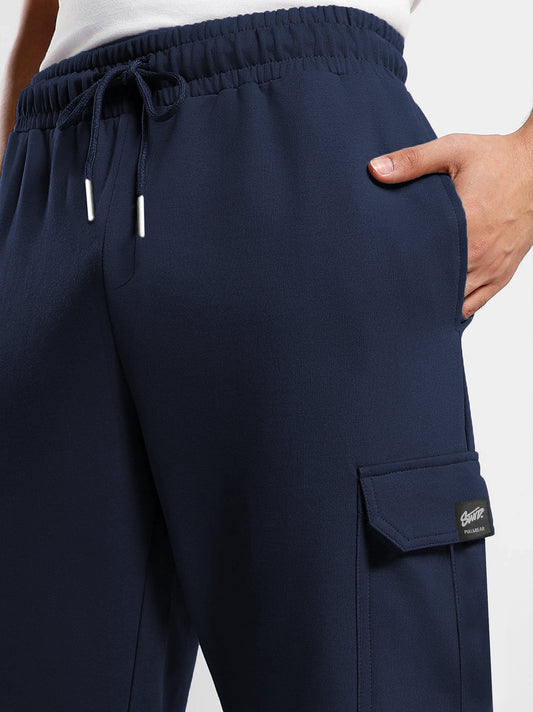 Men's Navy Blue 5-Pocket Trouser