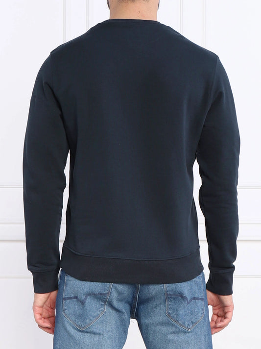 Men's Navy Blue Crew Neck Sweatshirt