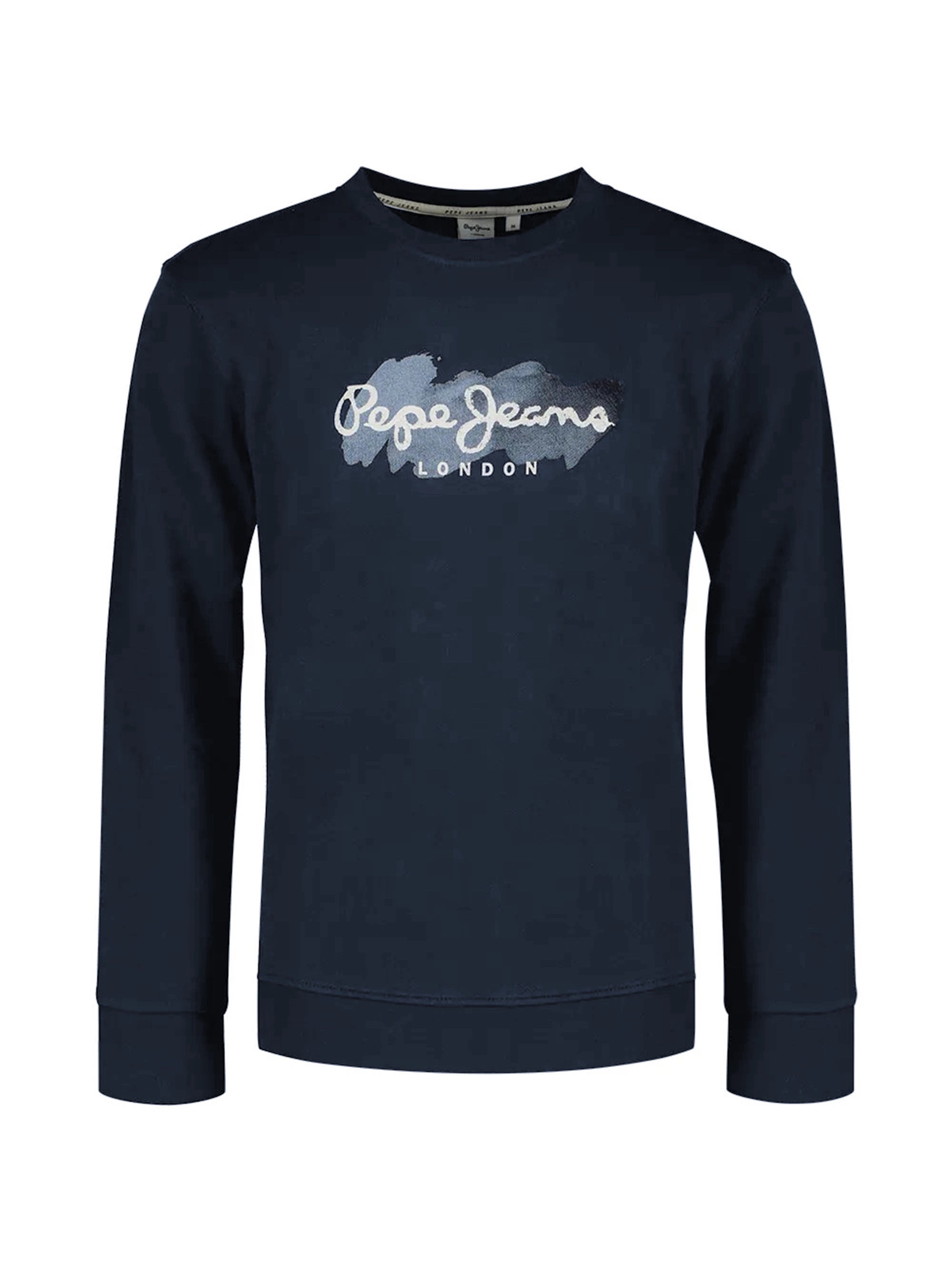 Men's Navy Blue Crew Neck Sweatshirt