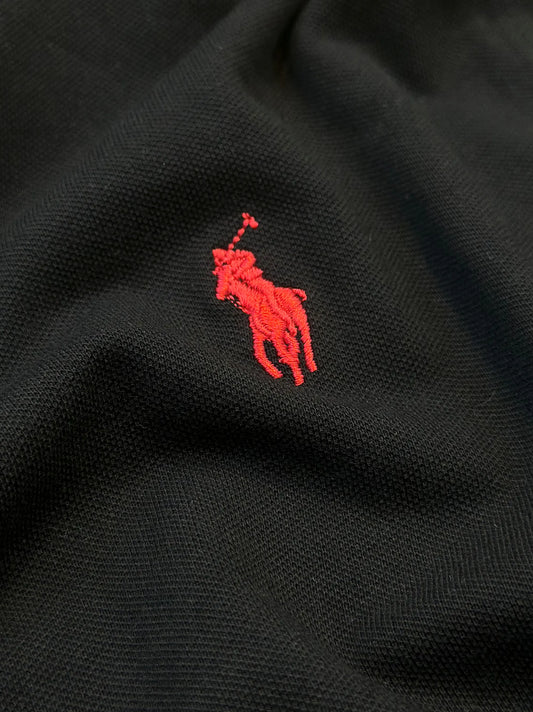 Men's Premium Black Zipper Polo Shirt