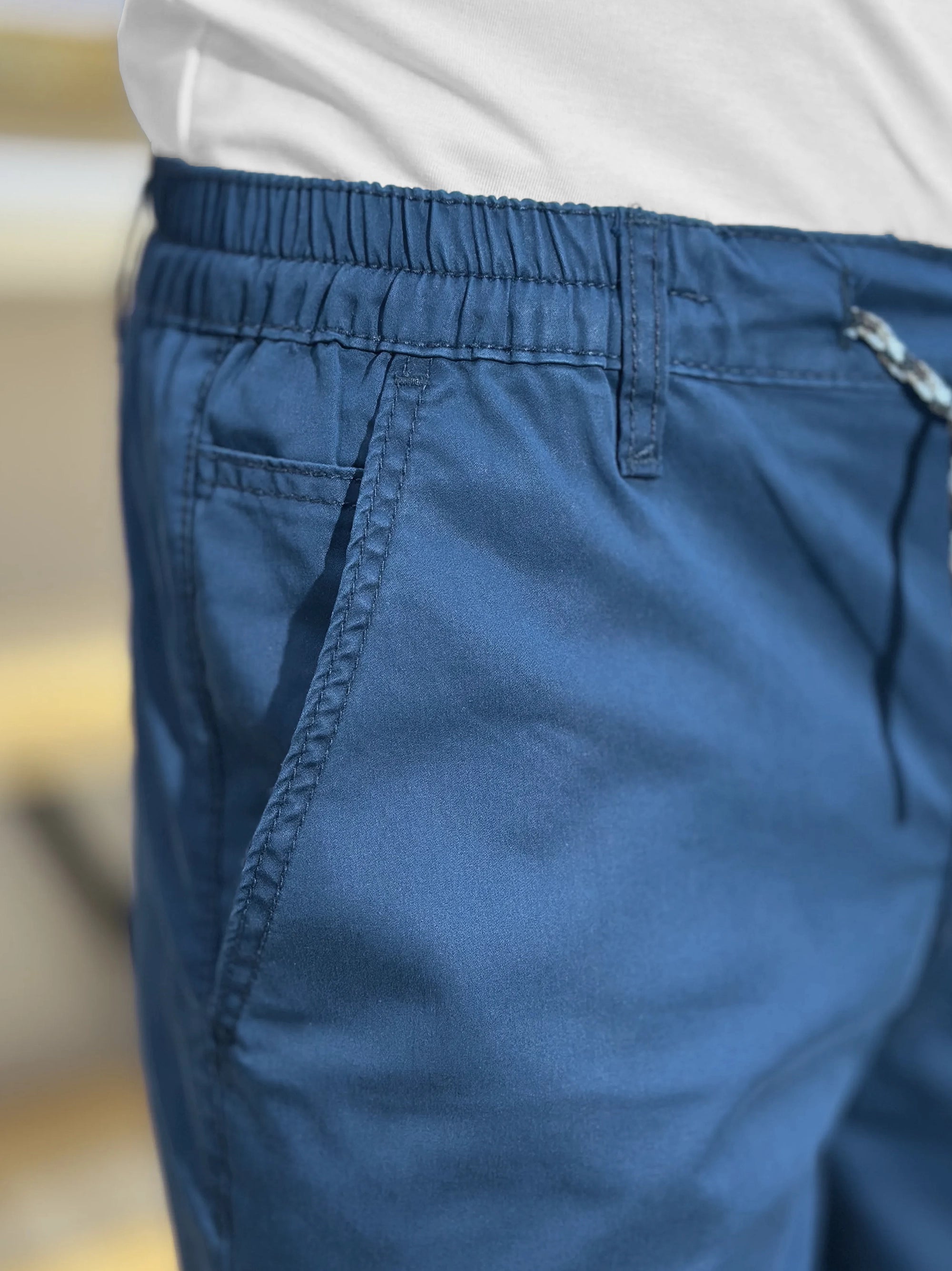 Men's Premium Cotton Stretch Navy Blue Trouser