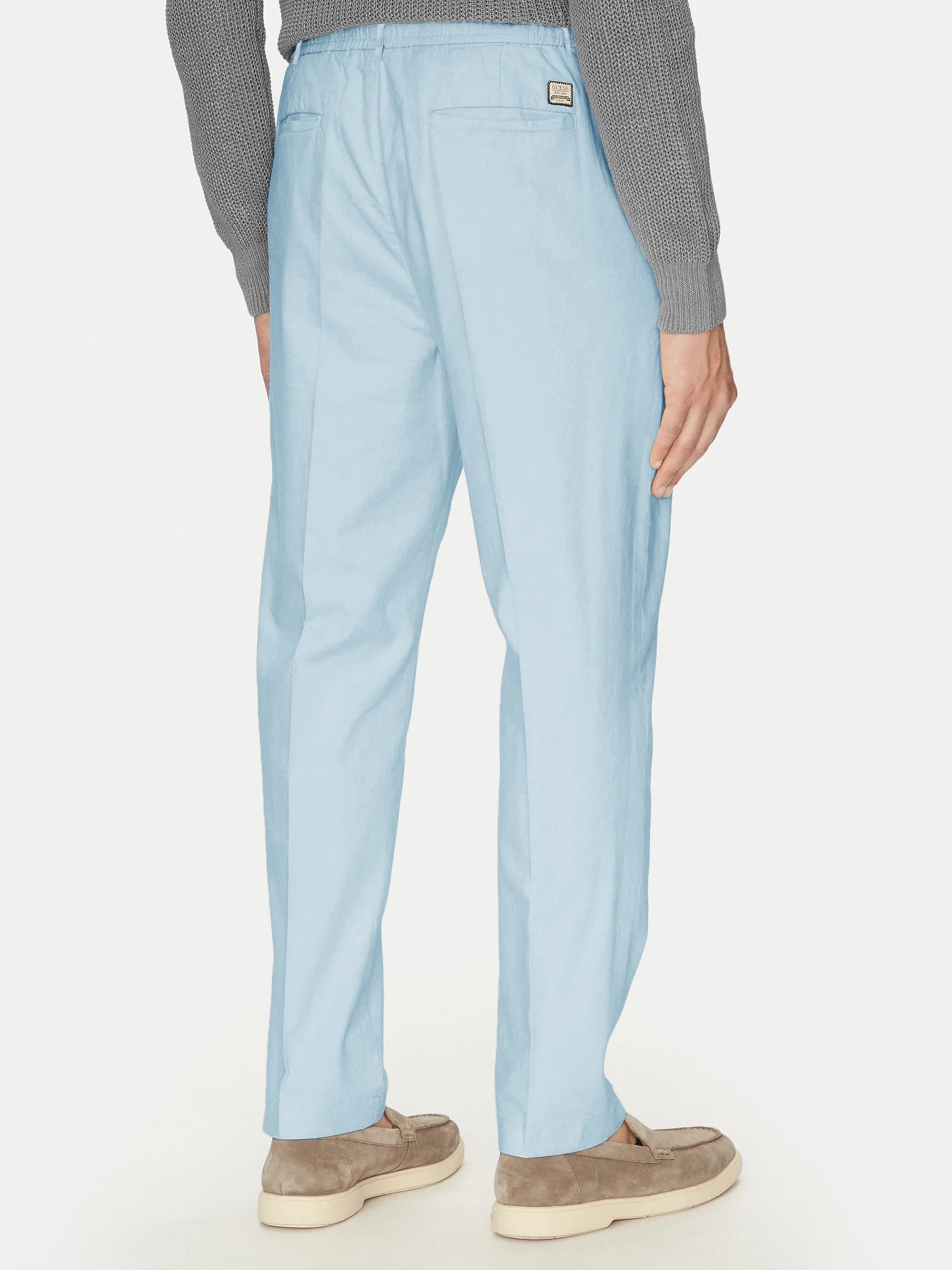 Men's Premium Cotton Stretch Sky Blue Trouser
