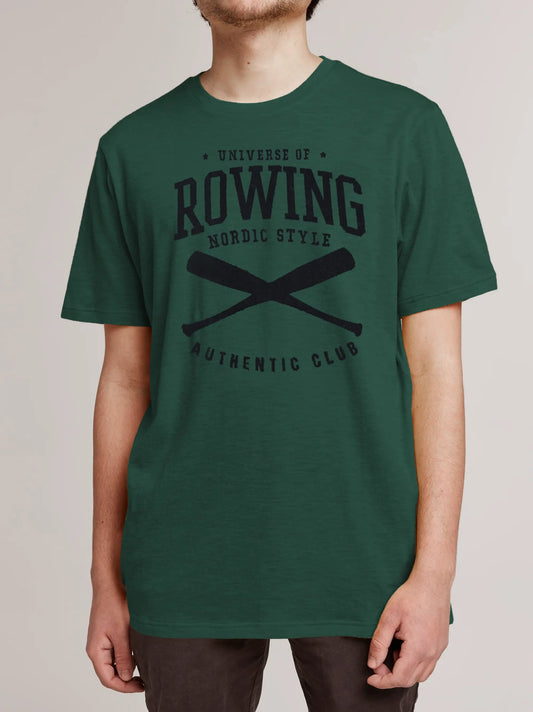 Men's Printed Green T-shirt