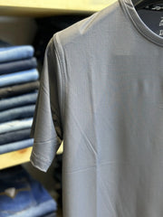 Men's Round Neck Grey T-shirt