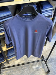 Men's Round Neck Medium Blue T-shirt