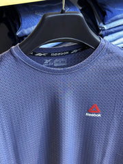 Men's Round Neck Medium Blue T-shirt
