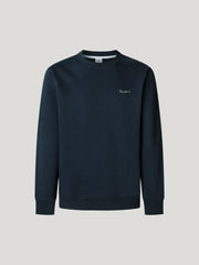 Men's Round Neck Sweatshirt - Navy Blue