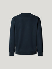 Men's Round Neck Sweatshirt - Navy Blue