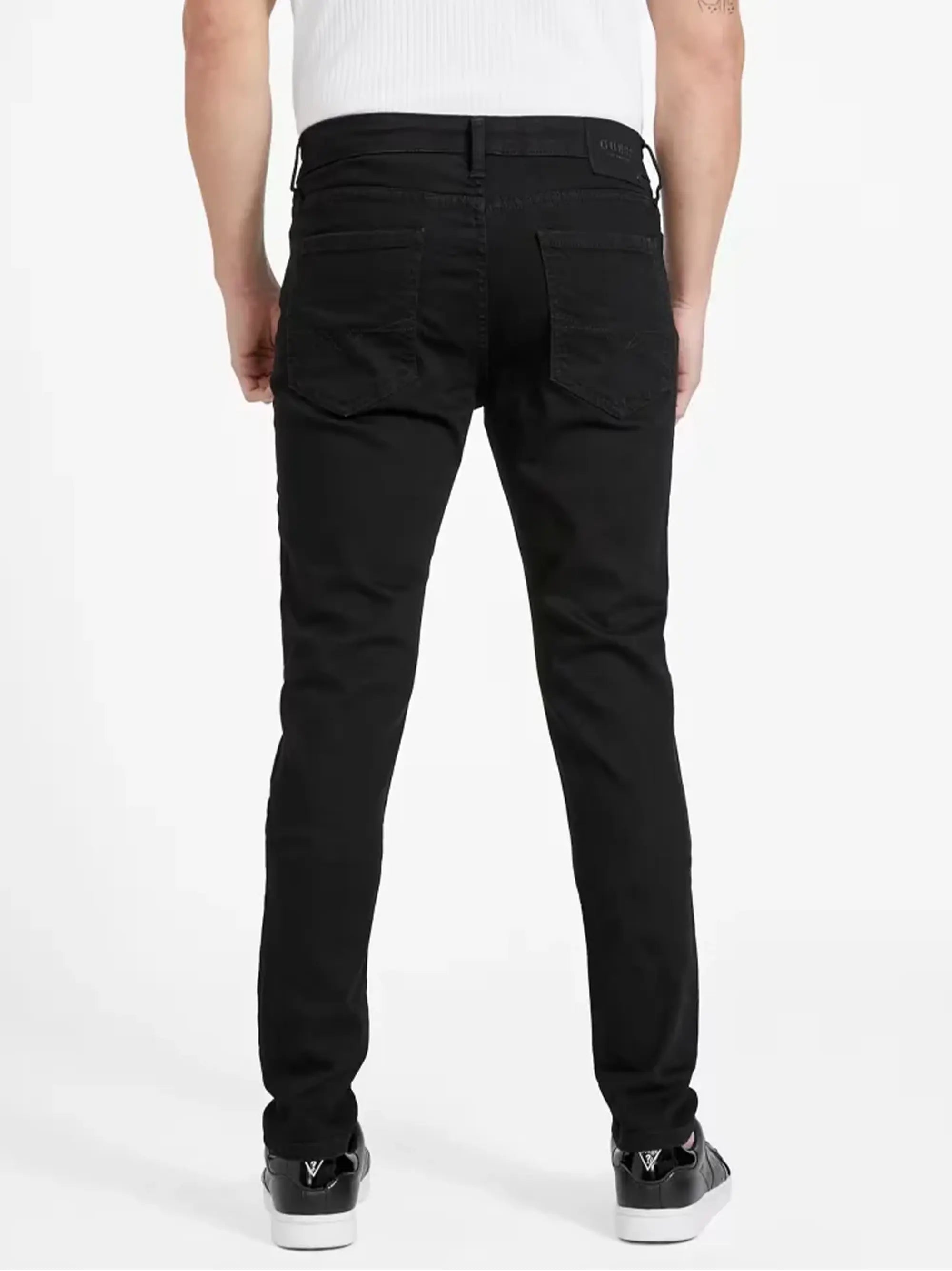 Men's Ruff Skinny fit Black Jeans Pant