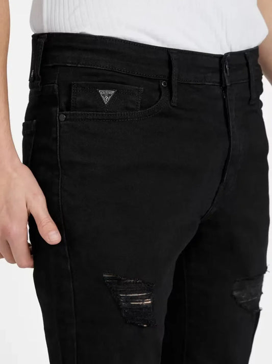 Men's Ruff Skinny fit Black Jeans Pant