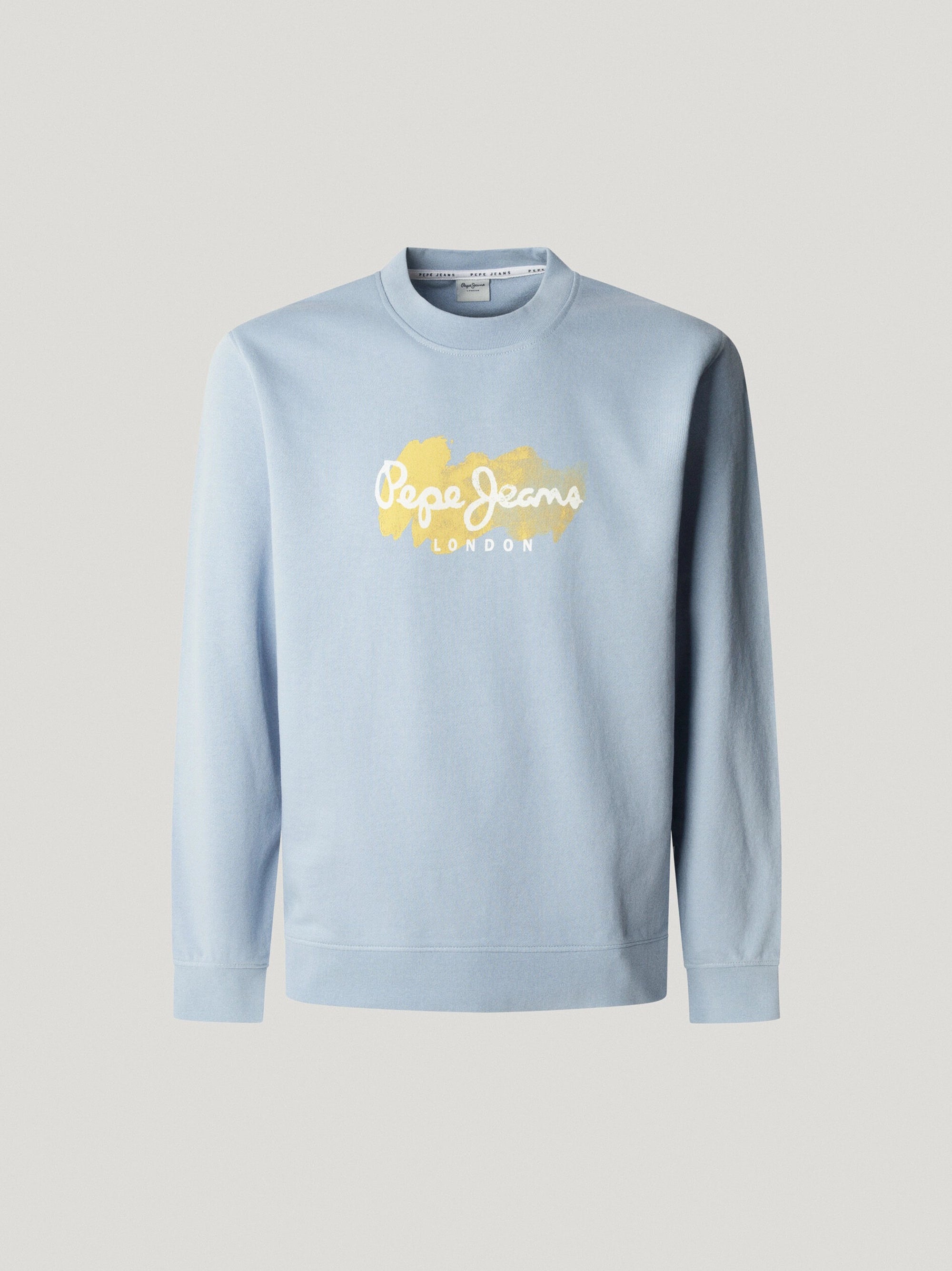Men's Sky Blue Crew Neck Sweatshirt
