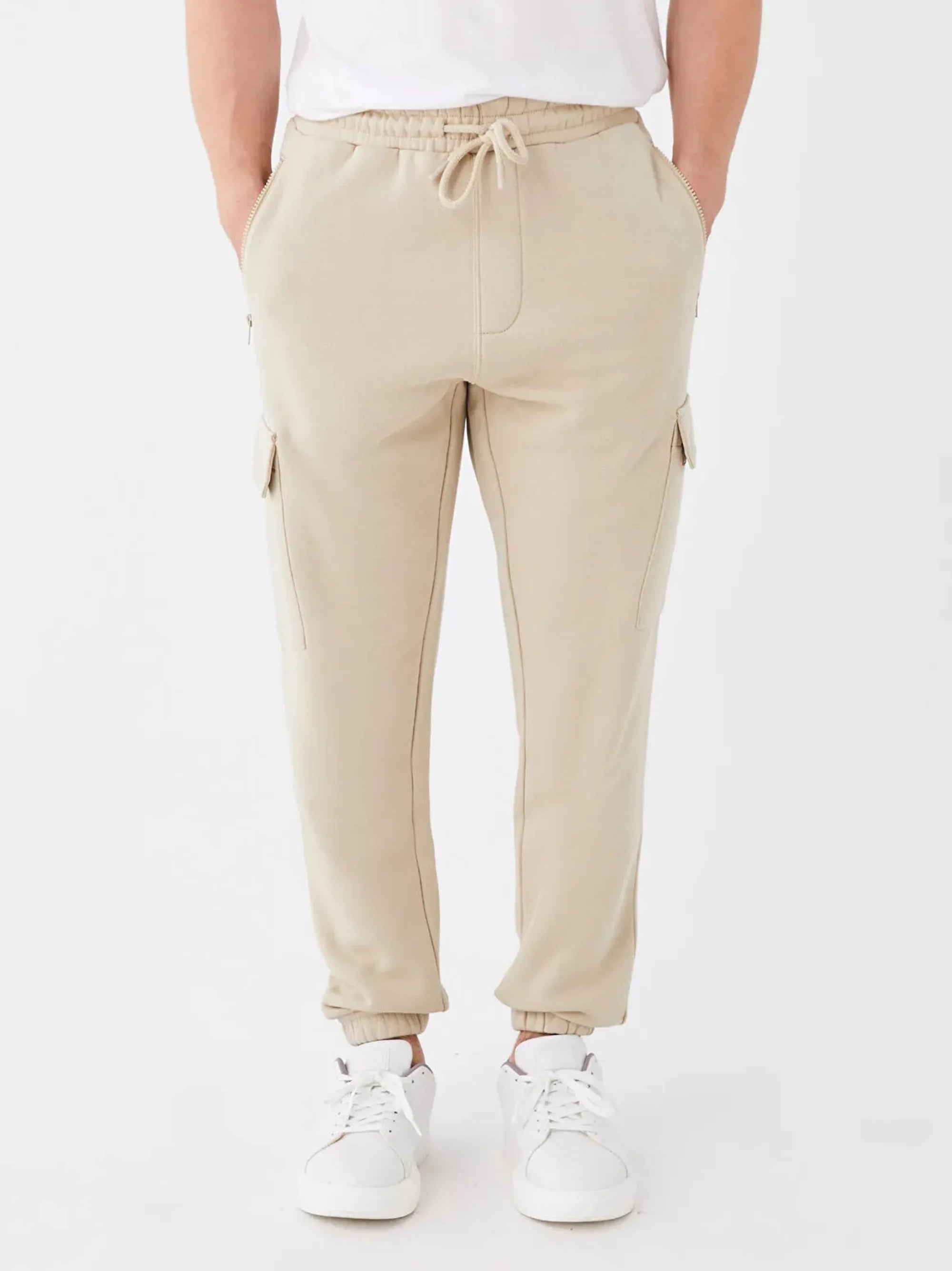 Men's Slim Fit Zipper Pocket Skin Trouser