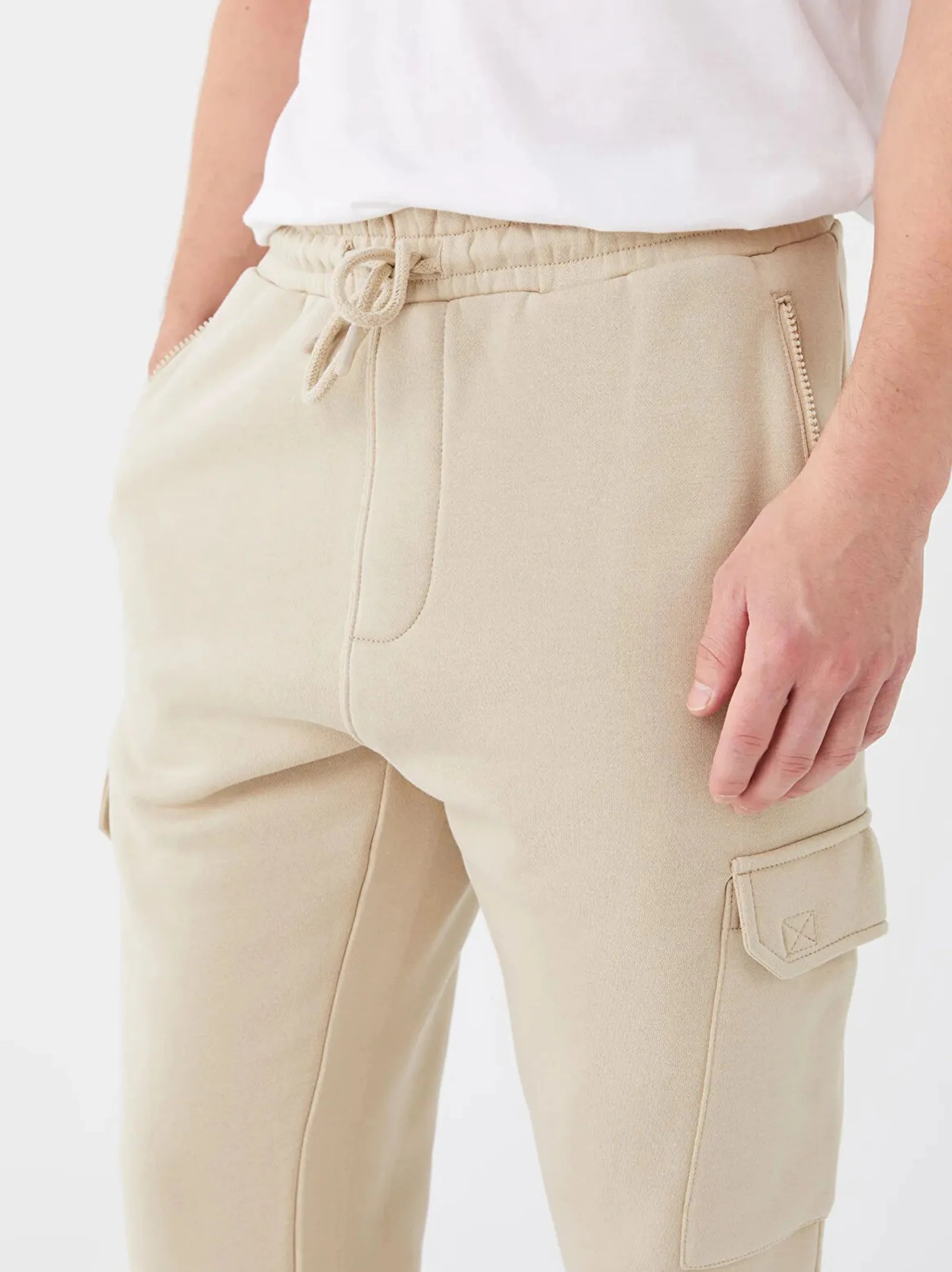 Men's Slim Fit Zipper Pocket Skin Trouser