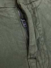 Men's Slim fit Dark Green Cotton Pant