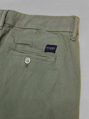 Men's Slim fit Dark Green Cotton Pant