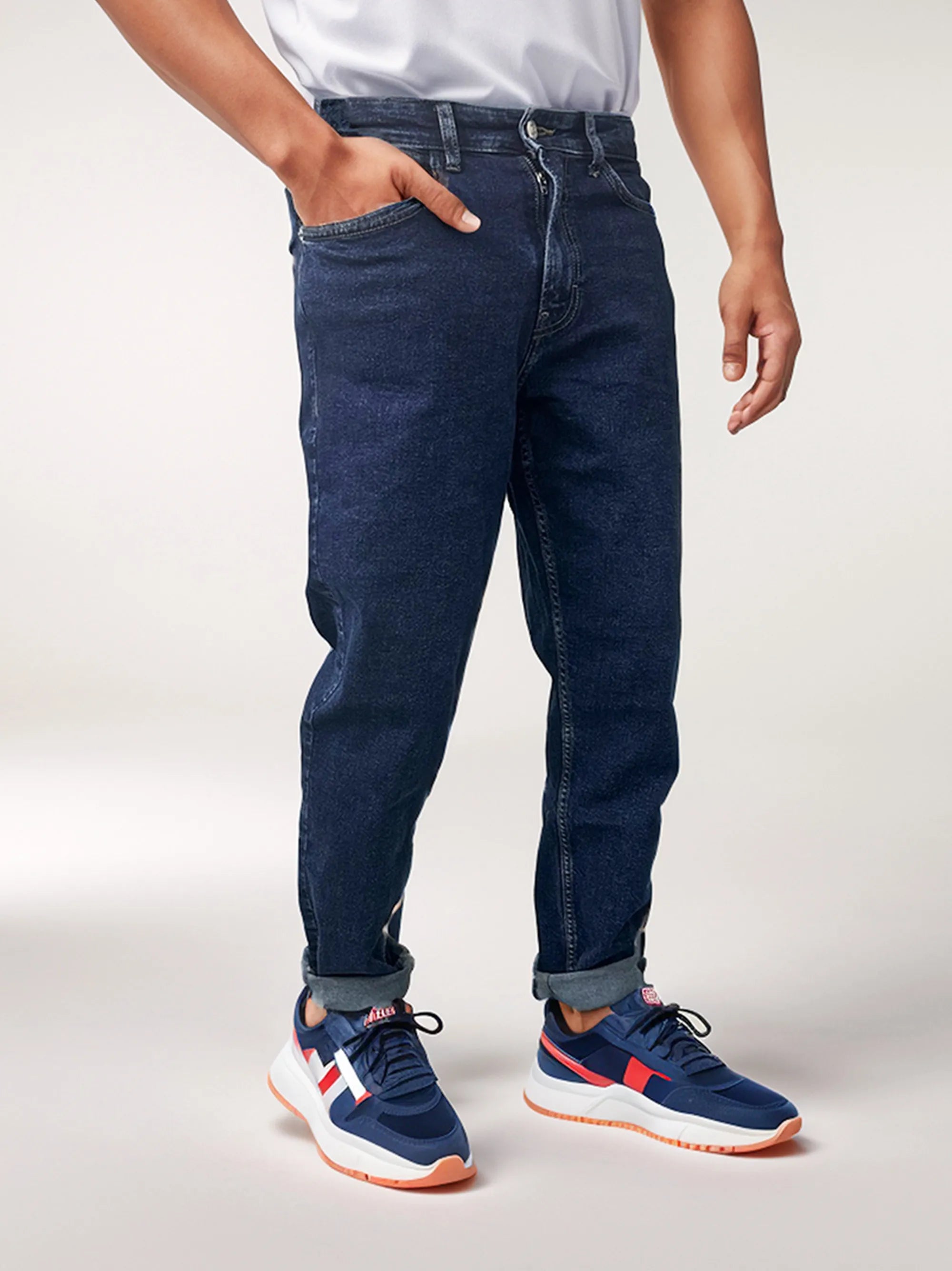 Men’s Slim fit Stretchable Dark Blue Jeans Pant