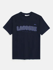 Men's Stylish Embroidery Logo Navy Blue T-shirt