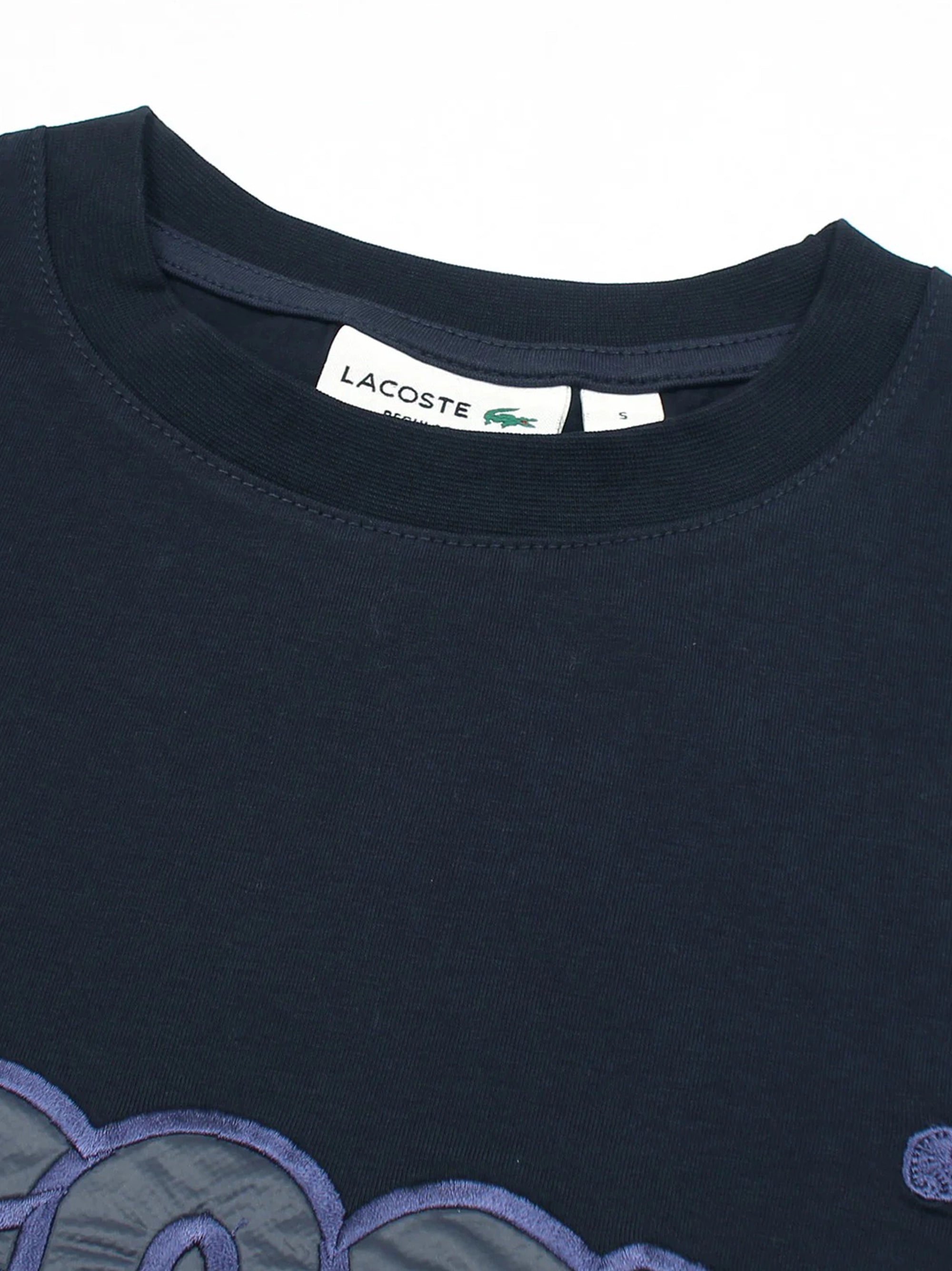Men's Stylish Embroidery Logo Navy Blue T-shirt