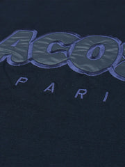 Men's Stylish Embroidery Logo Navy Blue T-shirt