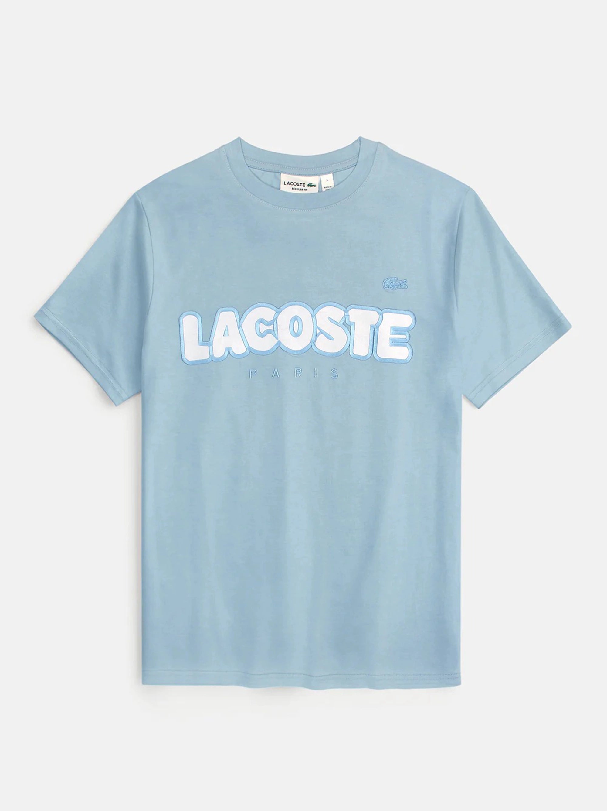 Men's Stylish Embroidery Logo Sky Blue T-shirt