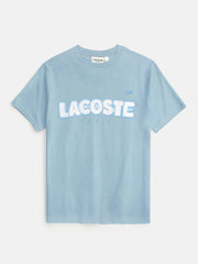 Men's Stylish Embroidery Logo Sky Blue T-shirt