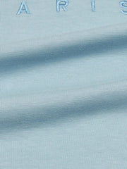 Men's Stylish Embroidery Logo Sky Blue T-shirt