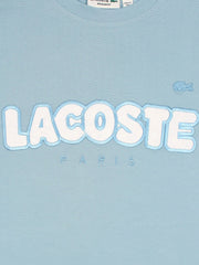 Men's Stylish Embroidery Logo Sky Blue T-shirt