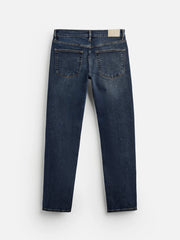 Men's Tapered Fit Dark Blue Jeans