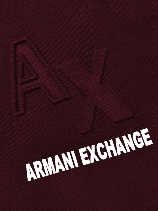 Men's A/X Maroon Polo Shirt
