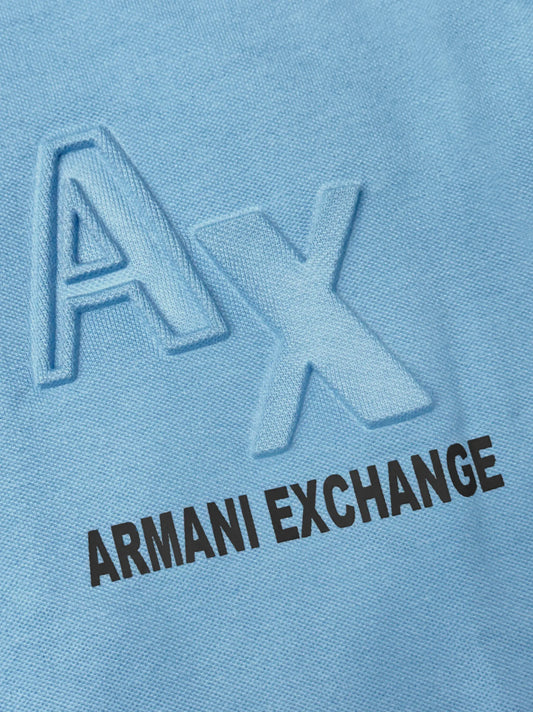 Men's A/X Sky Blue Polo Shirt