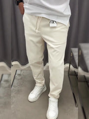 Men's Beige Easy Care Jogger Trouser