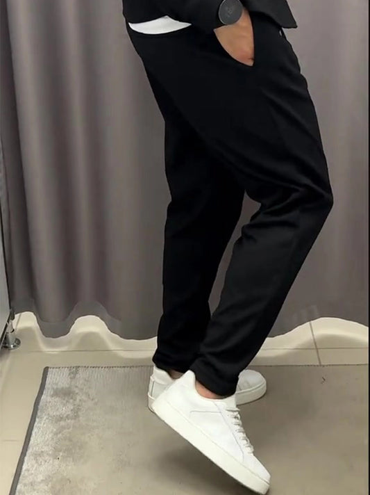 Men's Black Easy Care Jogger Trouser