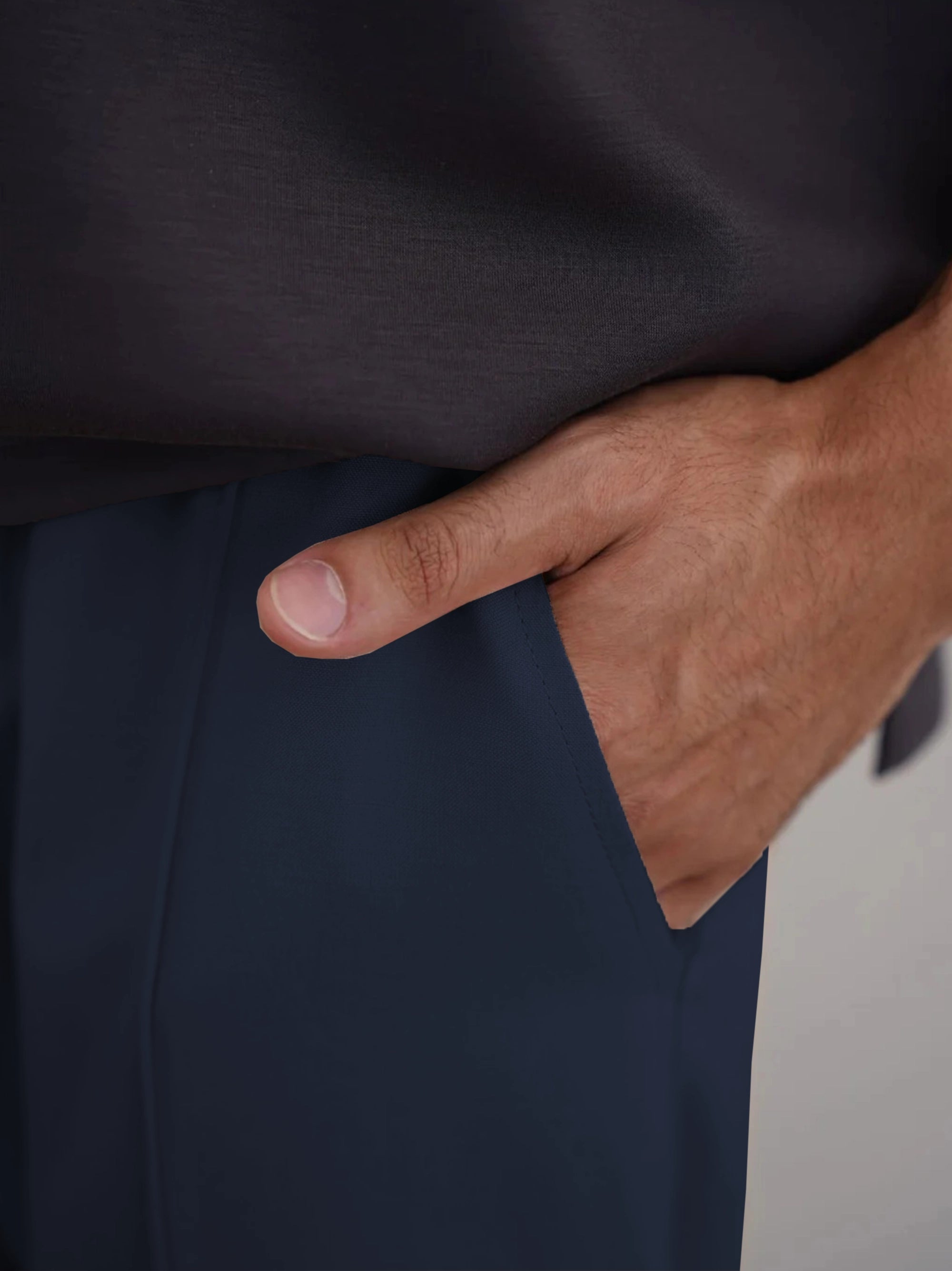 Men's Cotton Linen Tapered Trousers